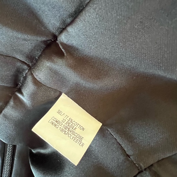 GORGEOUS COTTON/SILK KAY UNGER BLACK/WHITE COCKTAIL DRESS W/ SEQUIN WAIST - NWT - Picture 7 of 8